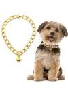 Markapet Kedi Ve Köpek Lüx Zincir Kolye 25-30 cm Medium Gold