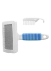 Markapet Temizleme Aparatlı Kedi Köpek Tarağı 7 cm-14 cm Small Mavi