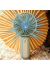®  Masa Üstü Standlı USB ile Şarj Olabilen 3 Ayarlı Fan Modlu Çanta Tipi El Fanı