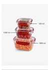 Master Dikdörtgen Saklama Seti 3lü 550-1000-1800 Ml Royaleks-30866