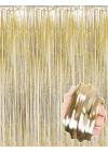 Mat Altın Püsküllü Kapı Perdesi