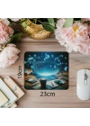 Mavi Işıkta Karanlık Komut Dizili Mousepad - 19x23 cm 2 mm Dikdörtgen İthal Baskılı Mouse Pad