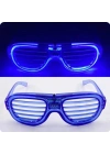 Mavi Led Işıklı Parti Gözlüğü - Neon 3 Modlu