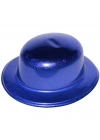 Mavi Renk Hologramlı Plastik Yuvarlak Melon 27x24 cm