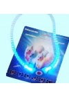 Mavi Renk Neon Led Işıklı Kedi Köpek Kolyesi (18,5 cm)
