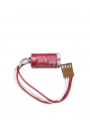 Maxell Er17/33 3.6v 2/3a 4 Pın Size Lithium Pil - Kahverengi Soket
