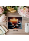 Meditatif Aydınlatmalı Mouse Pad - 19x23 cm 2 mm Dikdörtgen İthal Baskılı Mouse Pad