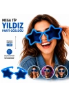 Mega Tip Yıldız Parti Gözlüğü Mavi Renk