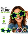 Mega Tip Yıldız Parti Gözlüğü Yeşil Renk