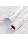 Mermer Desenli Yapışkanlı  Folyo Sticker Masa Tezgah Duvar Kağıdı Su Geçirmez  Folyo