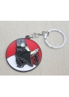 Metal Dönen Itachi Uchiha Anahtarlık