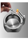 Metal Küllük Çakmaklı Masa Üstü Şık Tasarım