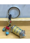 Metal Tibet Şans Çarkı Anahtarlık