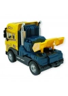 Metal Tır 1:24 - Sesli Işıklı Tır 13 cm - Sarı
