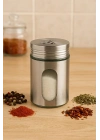 Metal Tuzluk Biberlik Baharatlık 200 ml Gri