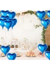 Metalize Mavi Kalp Folyo Balon