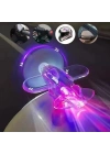 ® 26786 Led Işıklı Motosiklet Süs Uçağı Pilsiz Çalışan Kırmızı-Mavi Işık Efektli