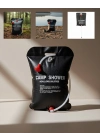 ® Güneş Enerjili Dış Mekan Duşu 20 Litre Dayanıklı PVC Kamp Duş Sistemi