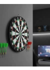 ® Kaliteli Ahşap Dart Tahtası 12 İnç  4 Dart Ok Seti