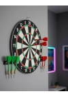 ® Şık Tasarımlı Dart Tahtası 12 İnç Dayanıklı Ahşap Gövde