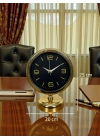 ® Midnight Gold 25 x 20 Cm Metal Masa Saati