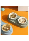 Mikopet Çift Bölmeli Mama ve Su Kabı