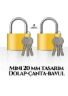 Mini 20mm Dolap Çanta Bavul Kilidi 2 ADET