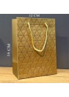 Mini Boy Gold Karton Hediye Çantası