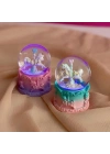 Mini Boy Işıklı Unicorn Kar Küresi