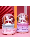 Mini Boy Işıklı Unicorn Kar Küresi