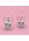 Mini Boy Tavşan Tasarımlı Işıklı Kar Küresi