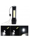 Mini Çok Güçlü Şarjli El Feneri Xpe-cob Led Wt-030