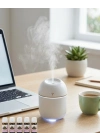 Mini Hava Nemlendirici USB Bağlantılı LED Işıklı 5 Esans Hediyeli Aromaterapi Difüzörü