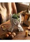 Minimalist El Tasarımlı Dekoratif 3D Saksı Vazo Modern Masa Dekoru