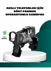 Mobil FPS Oyunlar İçin Dört Parmak Uyumlu Gamepad