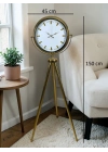 Modern Gold Tripod Ayaklı Saat