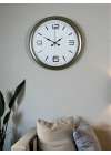 ® Modern Tasarım Eskitme 40 Cm Metal Duvar Saati