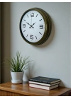 ® Modern Tasarım Eskitme 40 Cm Metal Duvar Saati