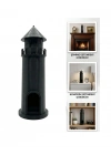 ® Modern Tasarımlı 3D Siyah Deniz Feneri Ev Dekor Objesi