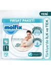 Molfix Premium Bebek Bezi Fırsat Paketi 1 Beden 2-5 Kg 72 Adet