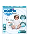 Molfix Premium Bebek Bezi Ultra Fırsat Paketi 4 Beden 7-14 Kg 86 Adet