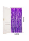 Mor Ekstra Metalize Saçaklı Arka Fon Perde