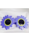 Mor Renk Papatya Şekilli Parti Gözlüğü 18x10 Cm