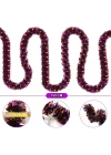 Mor Turuncu Renk 4 cm Genişlik Garland Çift Renk Sim Süs 180 cm