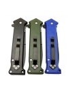 Mtech 4352 Mavi Bas - Çek Kamp Çakı 20cm- Otomatik, Kemerlikli