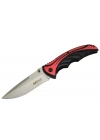 Mtech Handsome 455 Kırmızı Kamp Çakı 21cm - Yarı Otomatik, Kemerlikli