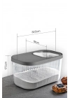 Multi Box Çok Amaçlı Kapaklı Saklama Kabı 7.5 Lt 17,5x32,5x19 cm