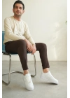 -N09  Beyaz Cilt Günlük Erkek Ayakkabı