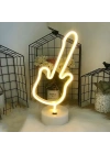 Neon Gitar Masa Lambası