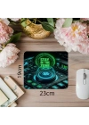 Neon Hologramlı Stay in the Zone Mouse Pad - 19x23 cm 2 mm Dikdörtgen İthal Baskılı Mouse Pad